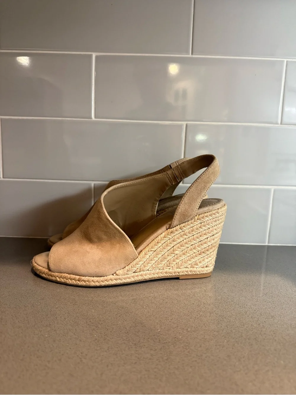 Vince Camuto tan suede